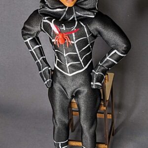 Spider black cosplay bodysuit for 12-inch fashion male dolls - Image 14