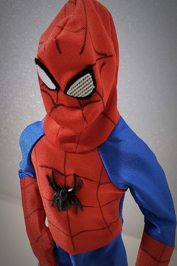 Spider blue & red cosplay bodysuit for 12-inch fashion male dolls - Image 7