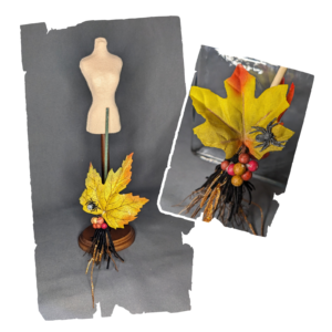 Halloween witch broom for 1/6 scale fashion dolls